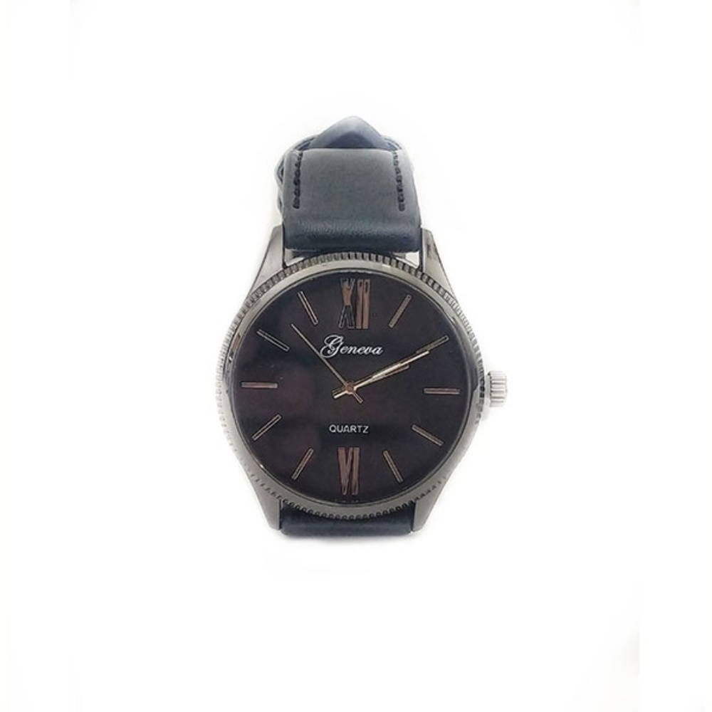 Geneva Quartz men  stainless steel